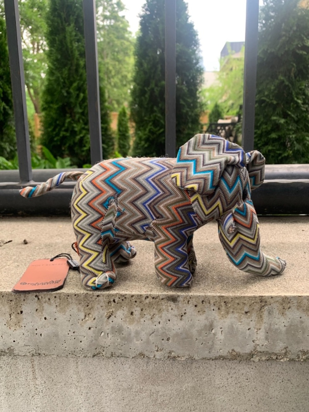 Missoni For Holt Renfrew Chevron Elephant Accent Figure